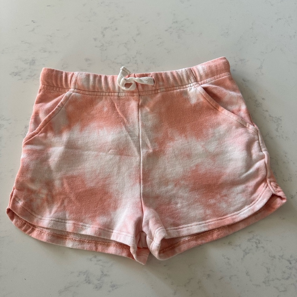 COTTON ON KIDS Peacg tie-dye cotton shorts size 7 girls